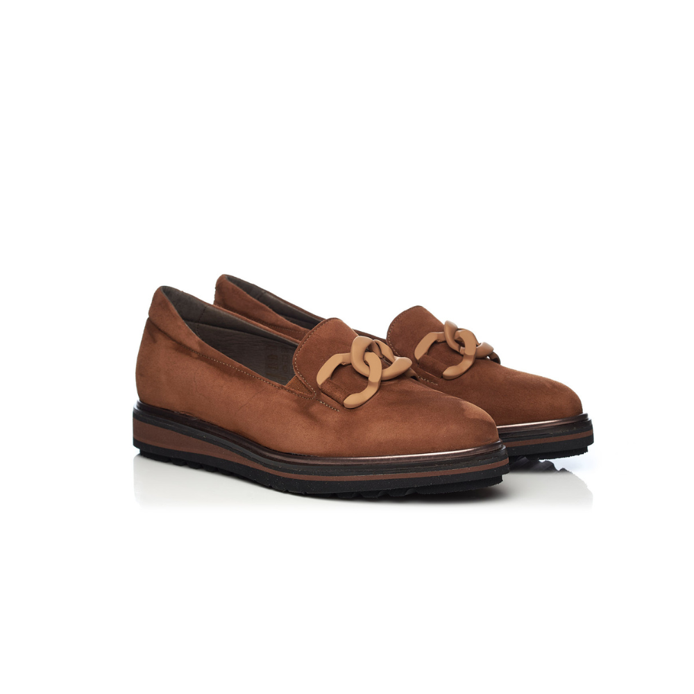 Softwaves mocassin in soft leather and with elastic on the back